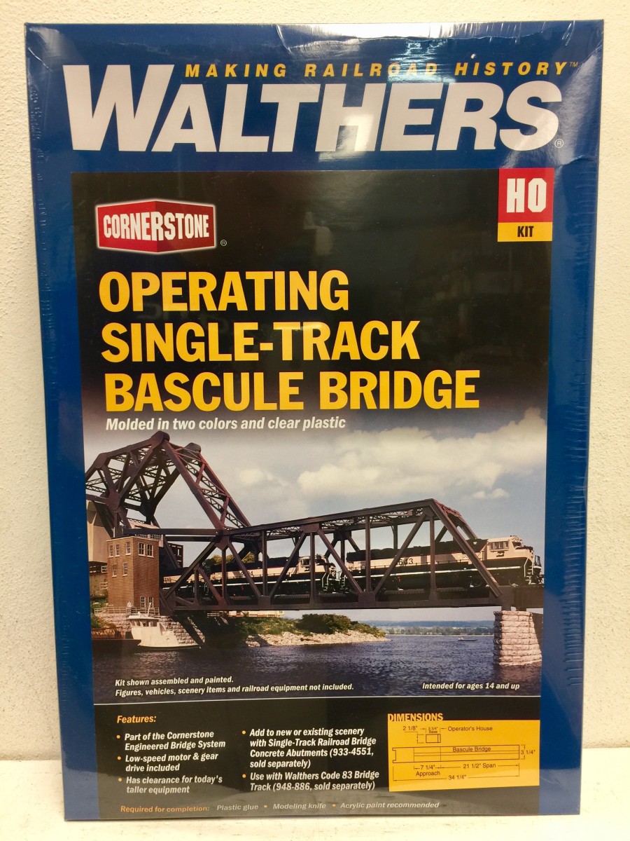 Walthers 9333070 HO Motorized Bascule Bridge Kit eBay