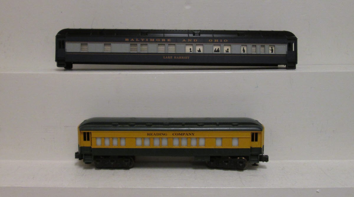 Lionel Reading Company Passenger Car & KLine Baltimore & Ohio