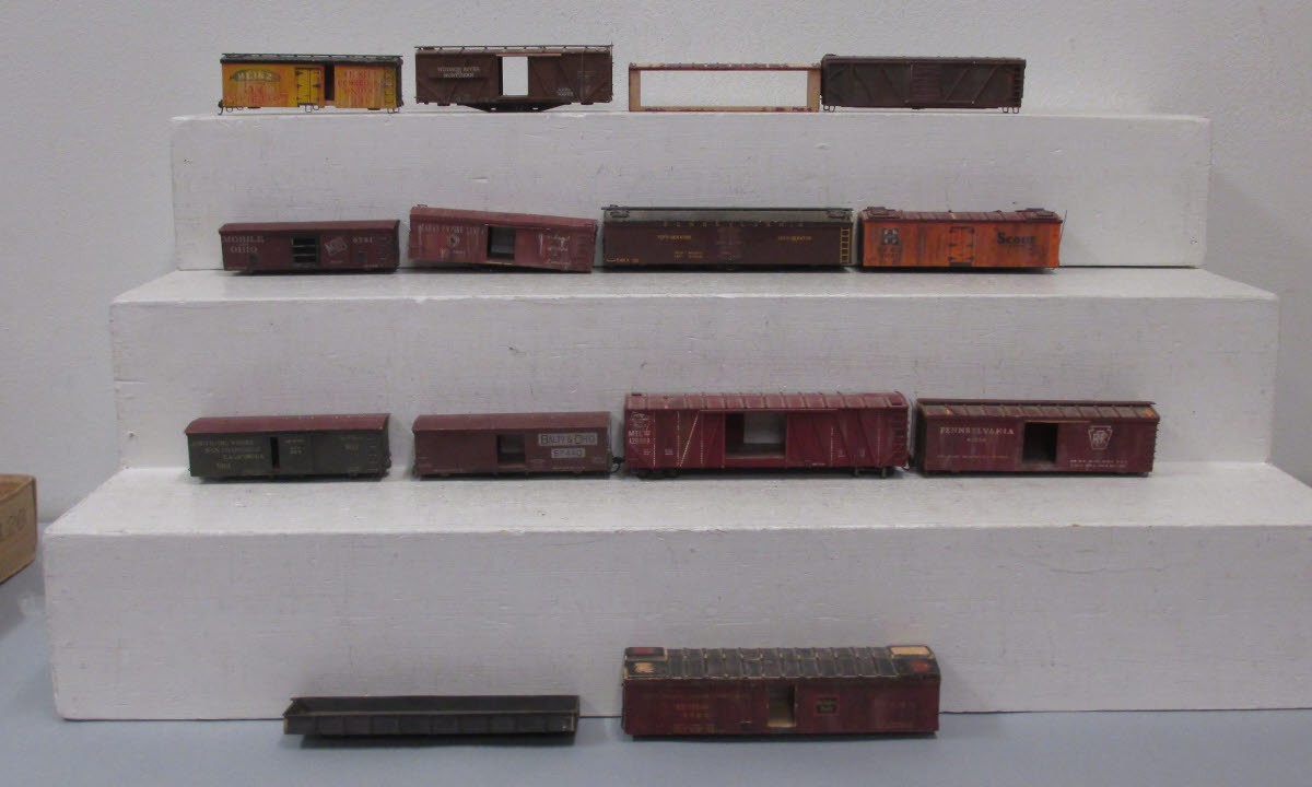 Custom Built Wooden HO Scale Freight Cars (14) eBay