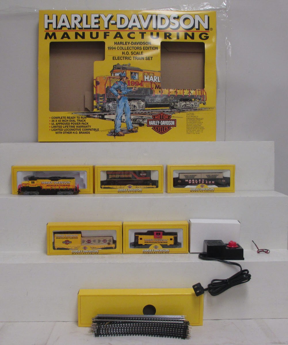 HO Scale 9929294V Harley Davidson 1994 Collectors Edition Train Set LN