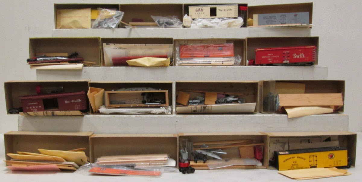 Silver Streak HO Scale Wooden Freight Car Kits Swift, D&RGW, Frisco