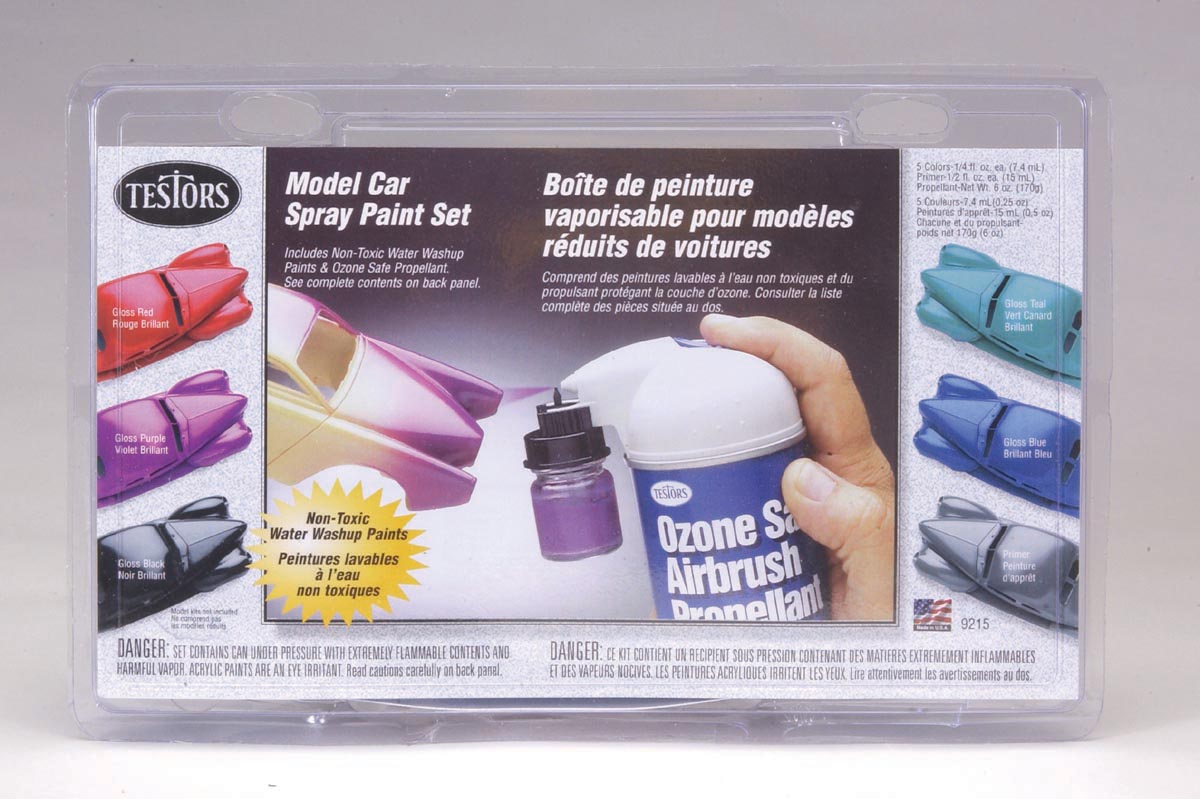 Testors 9215 Model Car Spray Paint Set eBay