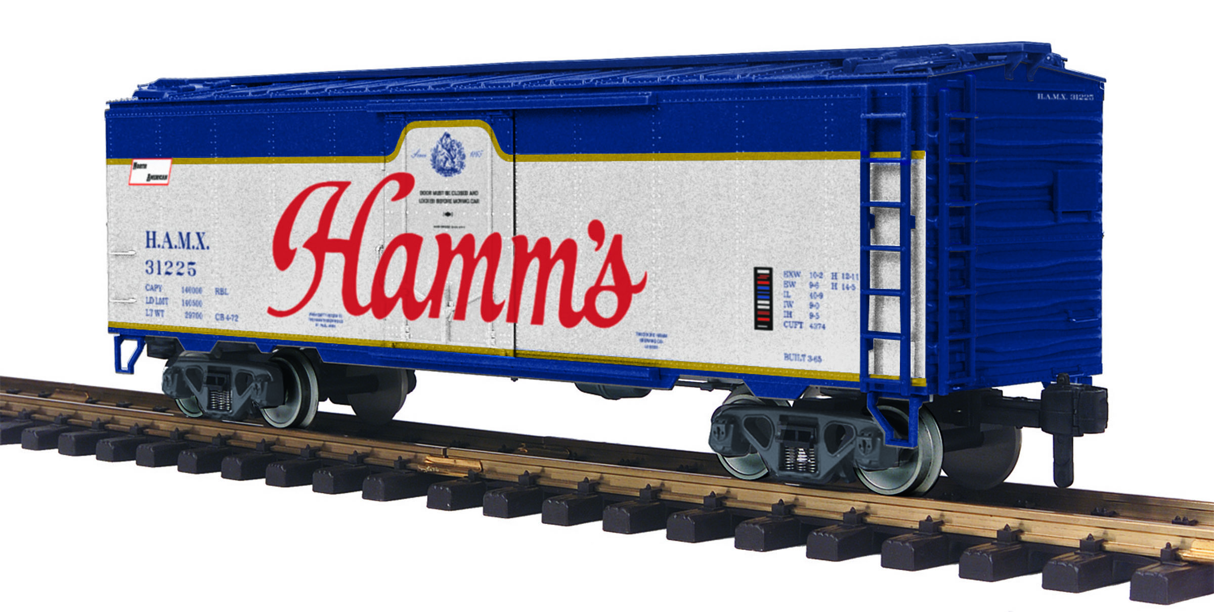 Details about MTH 70-78045 G Hamm's 40' Steel Reefer Car #31225