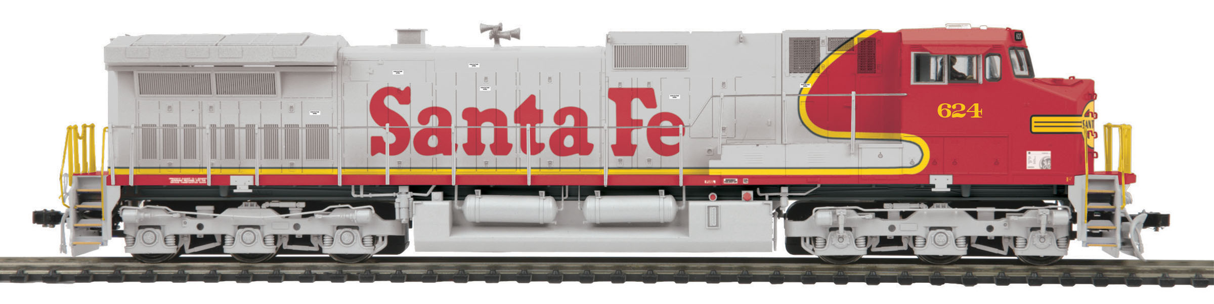 MTH 80-2303-1 HO Santa Fe Dash-9 Diesel Engine with Proto-Sound 3 #624 