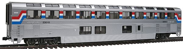 Compression Shorts HO Scale Amtrak Superliner I Lounge Car - Kato