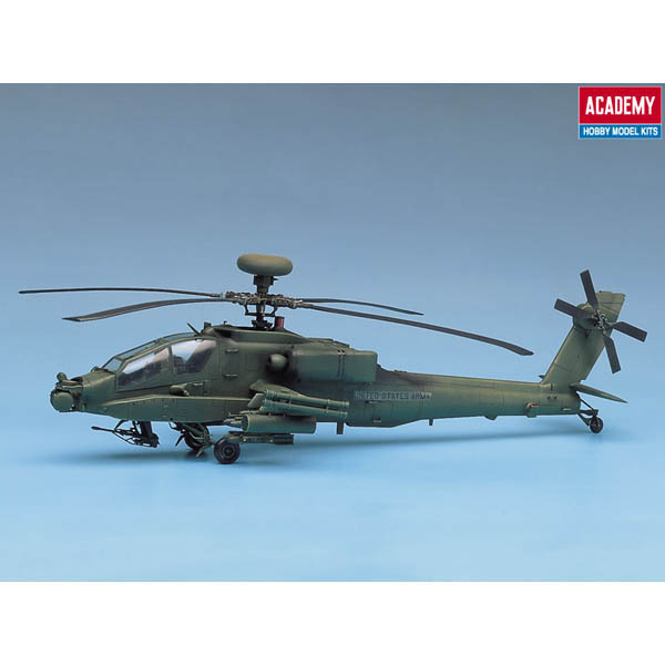 Academy 12262 148 AH64A Apache USA Helicopter Model Kit