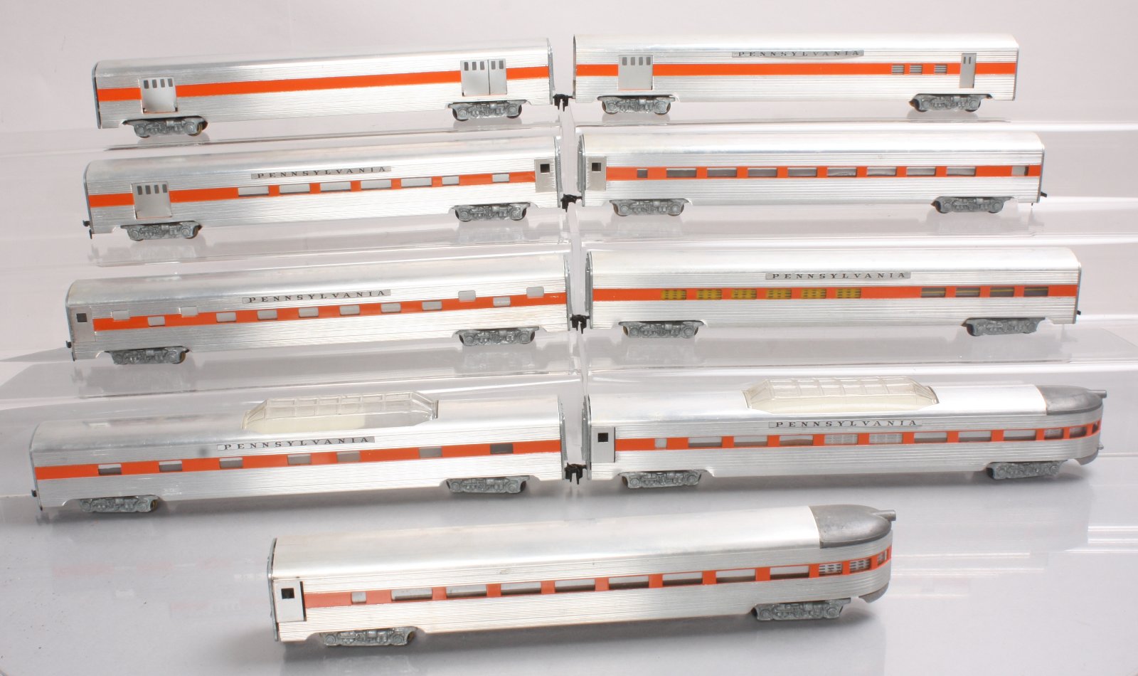 HO Scale Aluminum Pennsylvania Passenger Cars (9) eBay