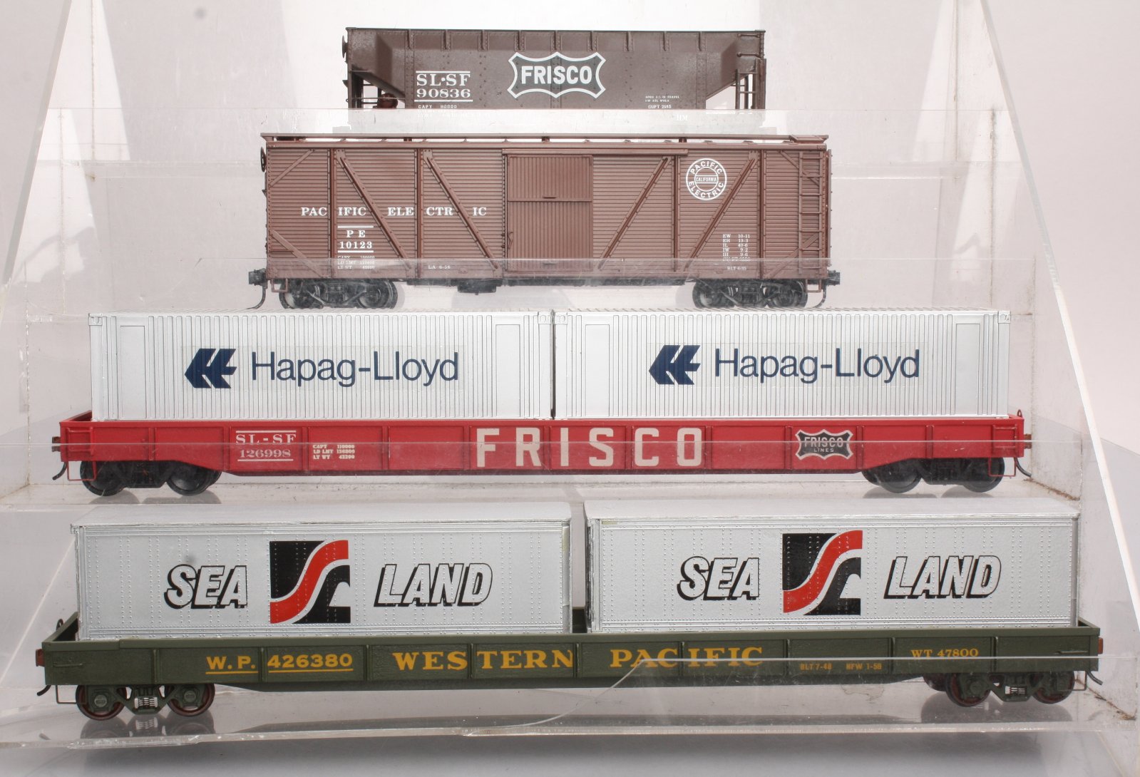 Frisco, Western Pacific & Pacific Electric O Scale 2Rail Freight Cars