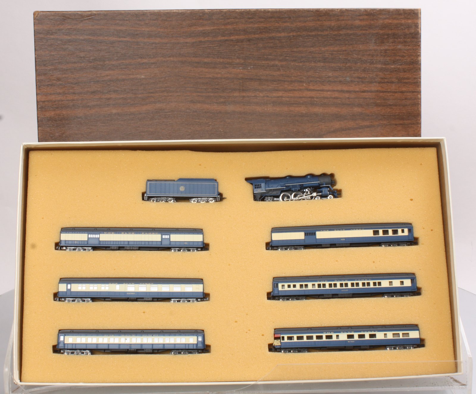 ConCor N Scale Central of New Jersey Blue Comet Set EX/Box eBay