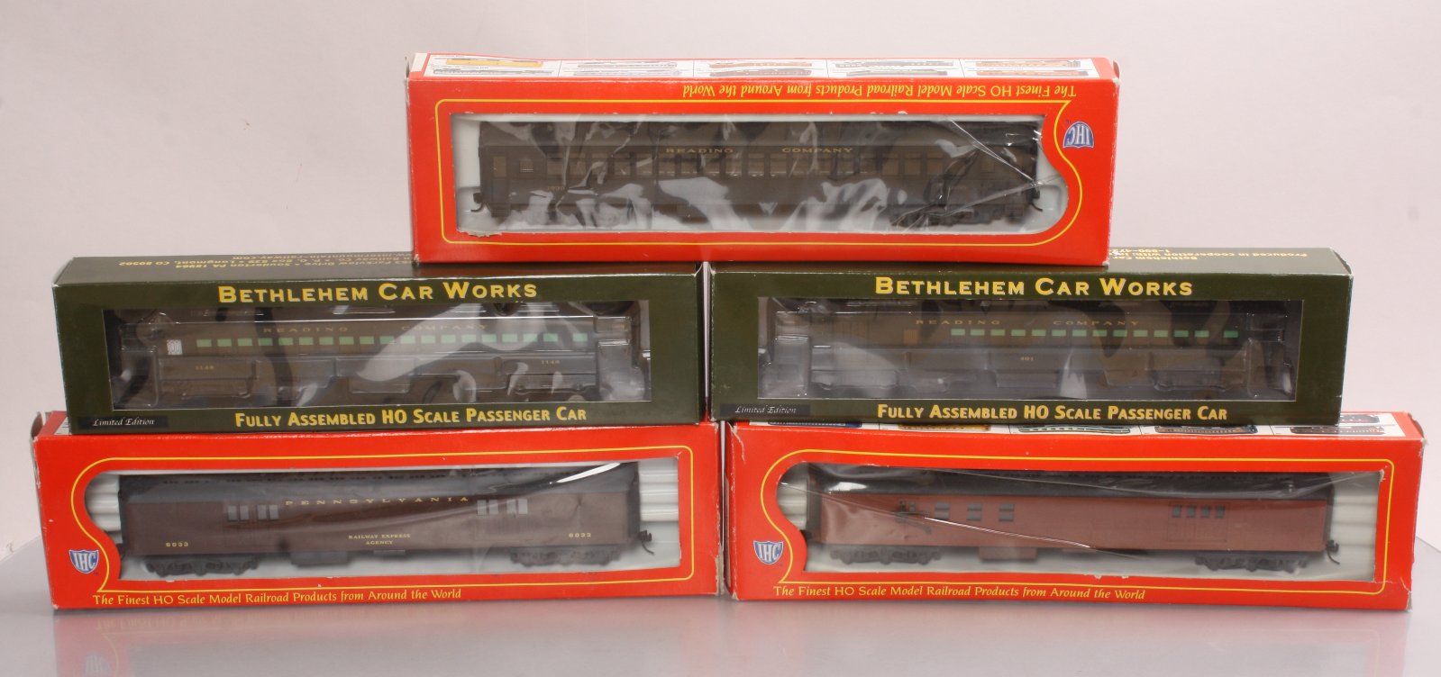 Bethlehem Car Works & IHC HO Scale Pennsylvania & Reading Passenger