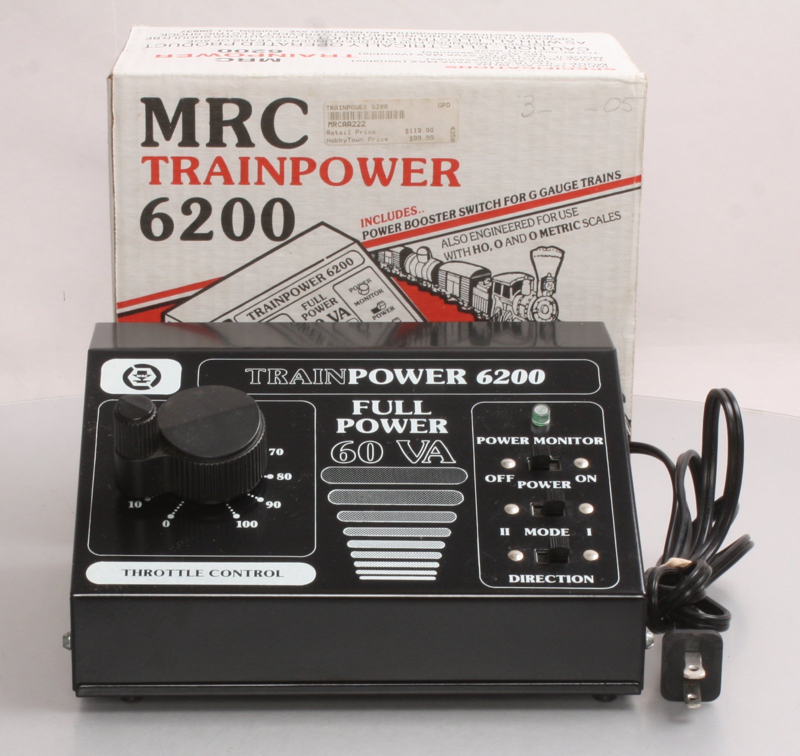 MRC 6200 60VA DC Power Pack EX Box eBay