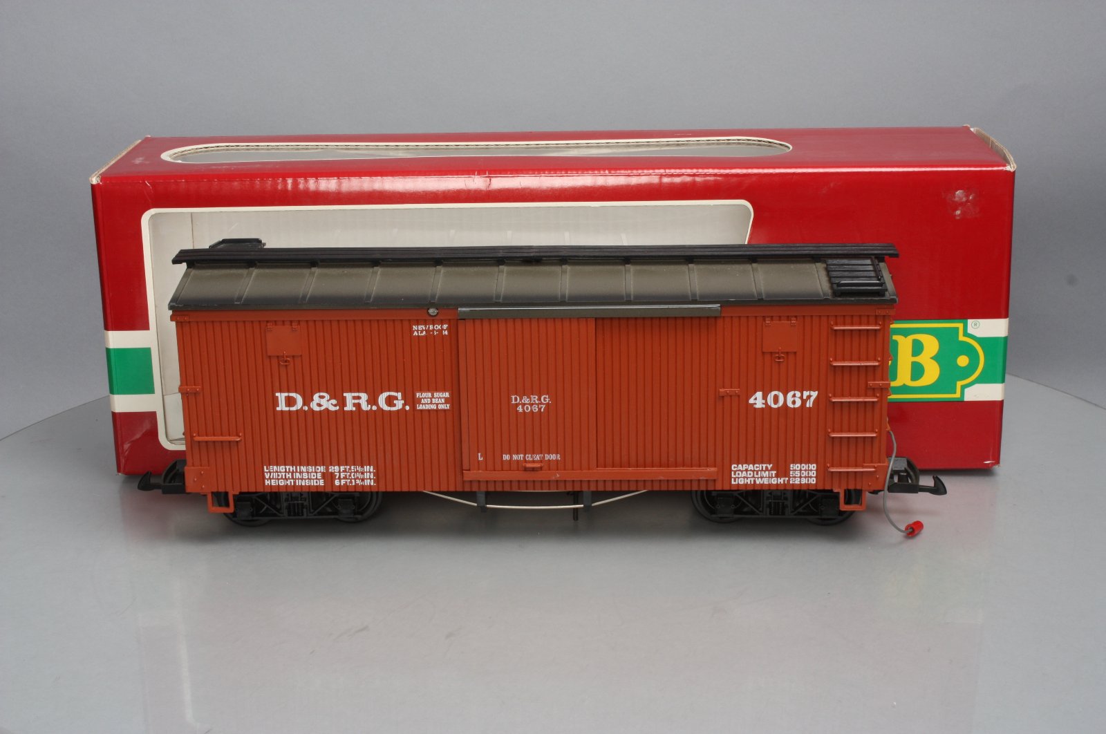 LGB 4067 Denver & Rio Grande Boxcar With Sound/Box eBay