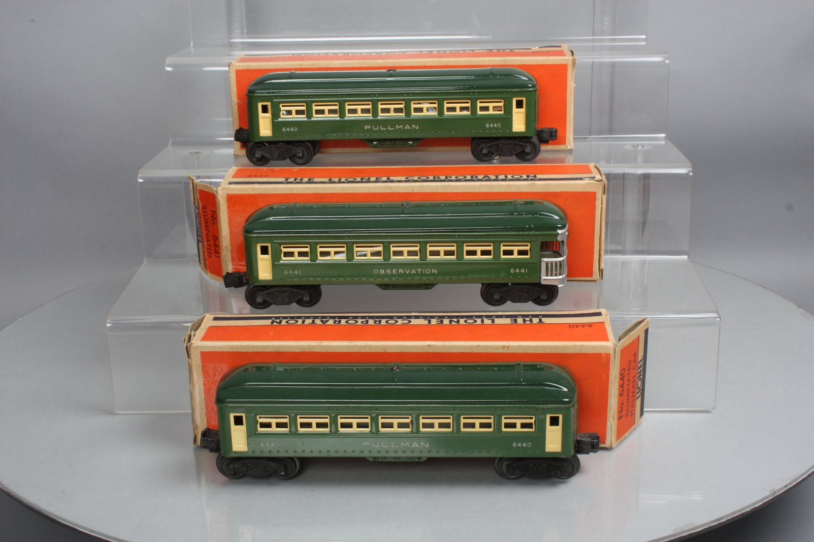 Lionel 6440 Lionel Postwar Green Pullman & Observation Cars 6440, 6440