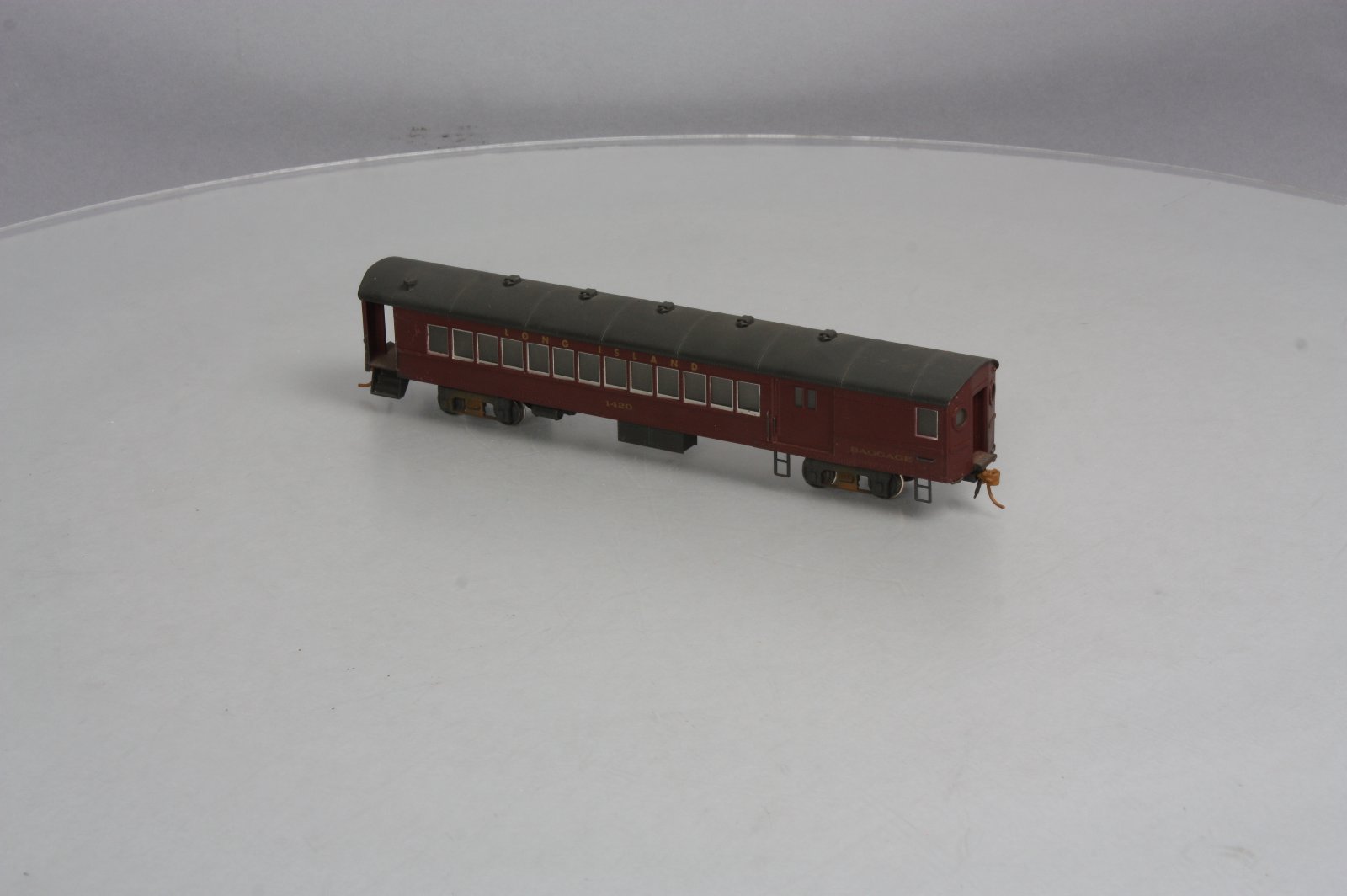 Custom NJ Brass HO Scale BRASS LIRR Combine Passenger car 1420 (Painted)