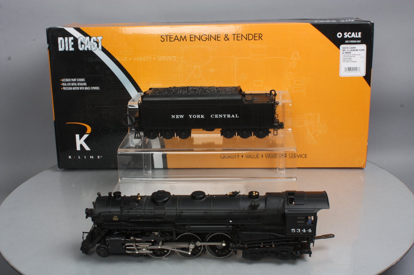 KLine K32705344 New York Central J1e Hudson Steam & Tender