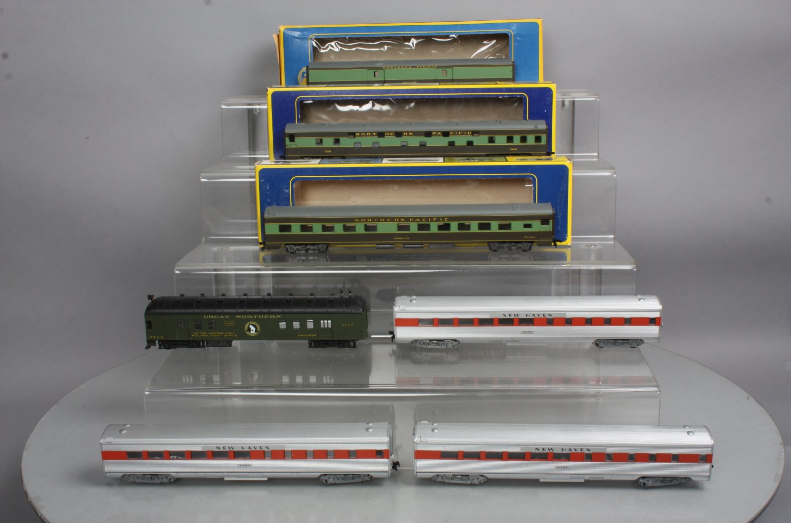 HO Scale New Haven, Northern Pacific & Great Northern Passenger Cars (7