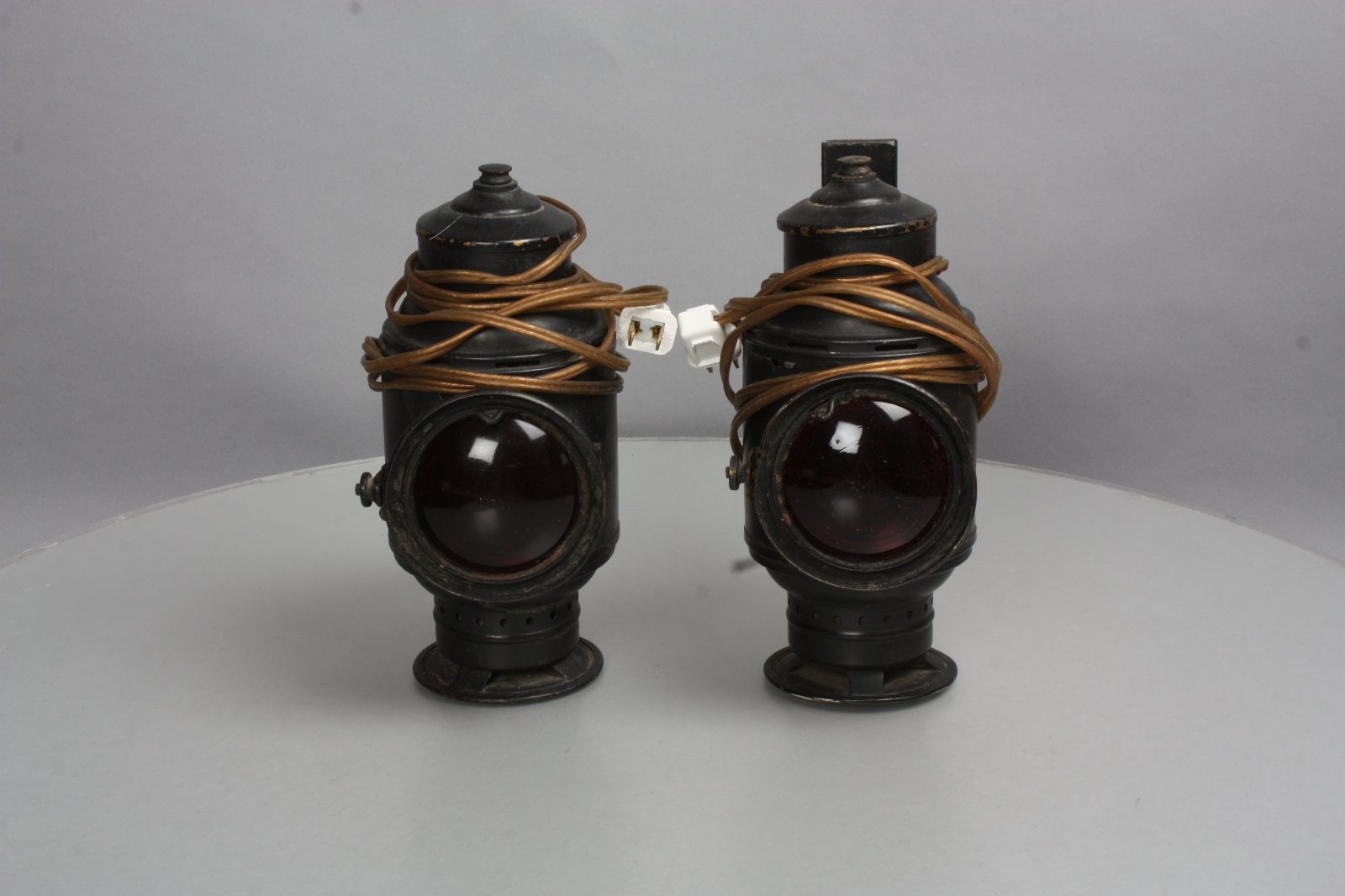 Dietz Vintage Railroad Marker Lights (Pair) Red Lens eBay