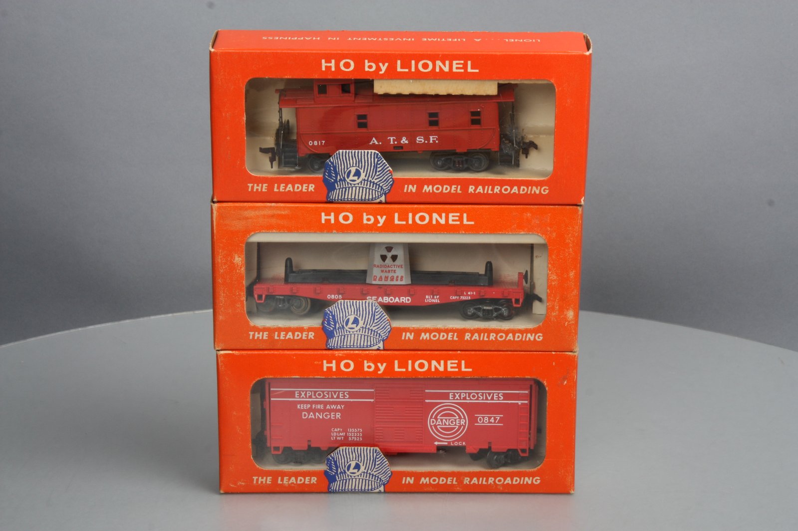 Lionel HO Scale Vintage Freight Cars 08051, 0847 & 0817150 (3)/Box