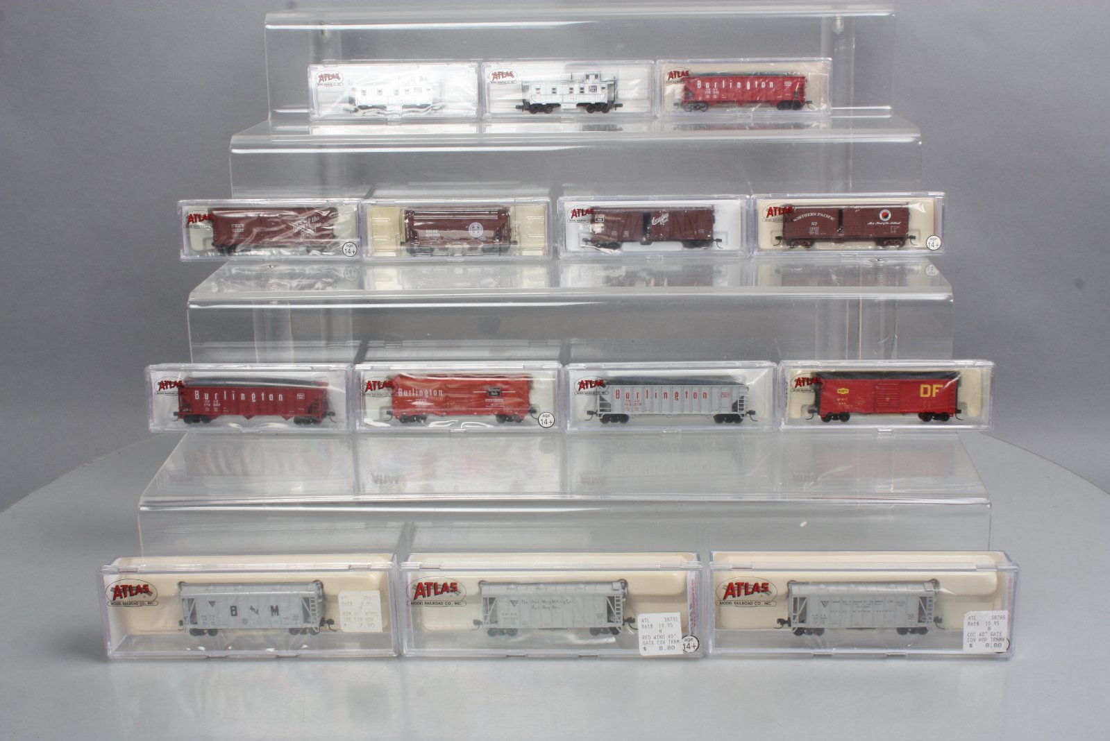 Atlas N Scale Assorted Freight Trains, Various Road Names (14) LN/Box