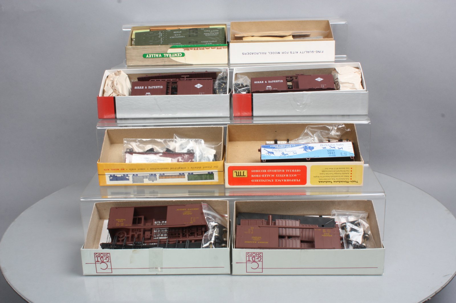 HO Scale Assorted Freight Car Kits (8)/Box eBay
