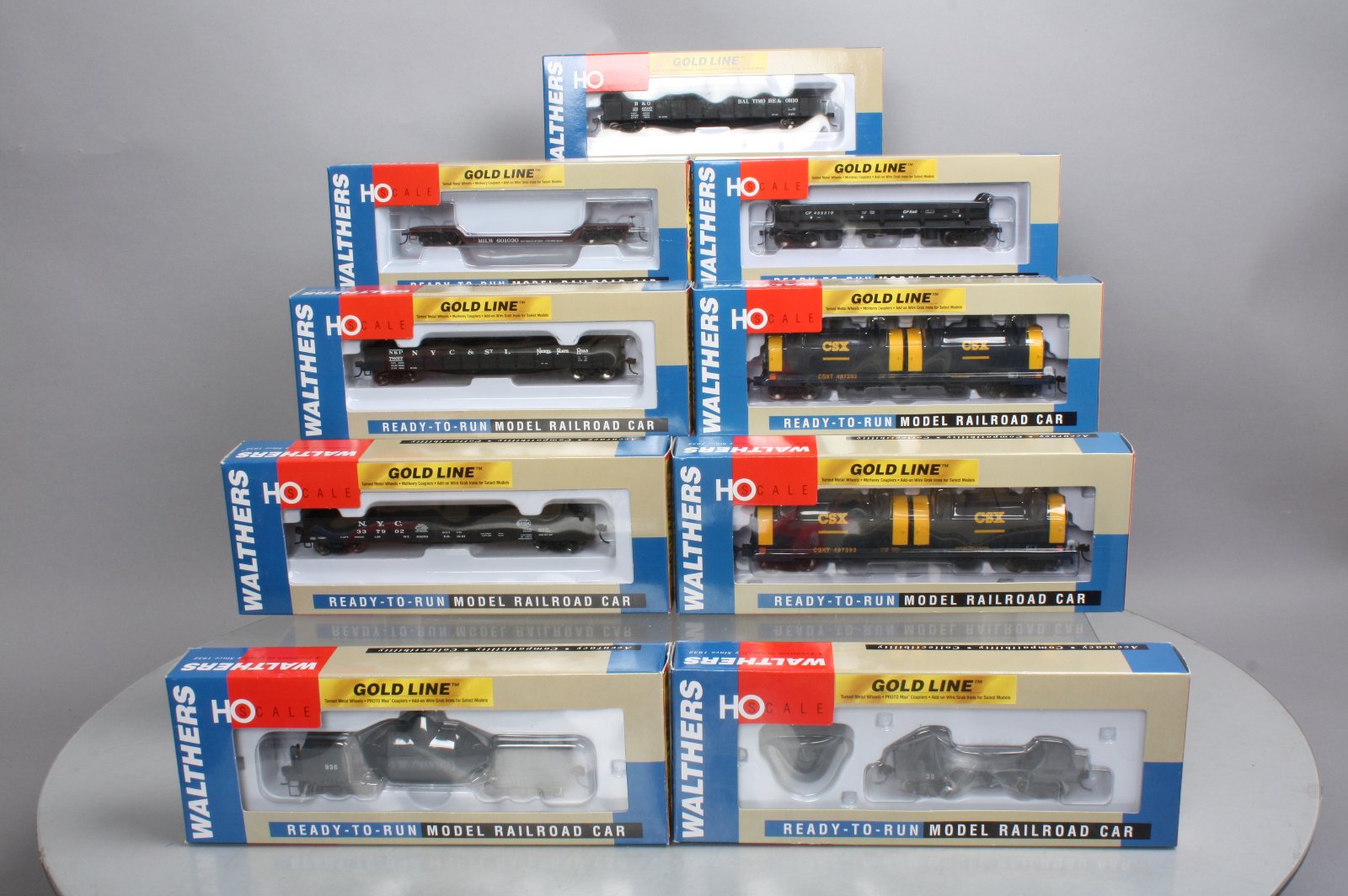 Walthers Gold Line HO Scale Assorted Freight Cars (9) LN/Box eBay