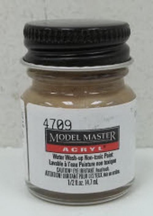 Testors 4709 Dark Tan FS30219 Flat Model Master Acrylic Paint 1/2 oz