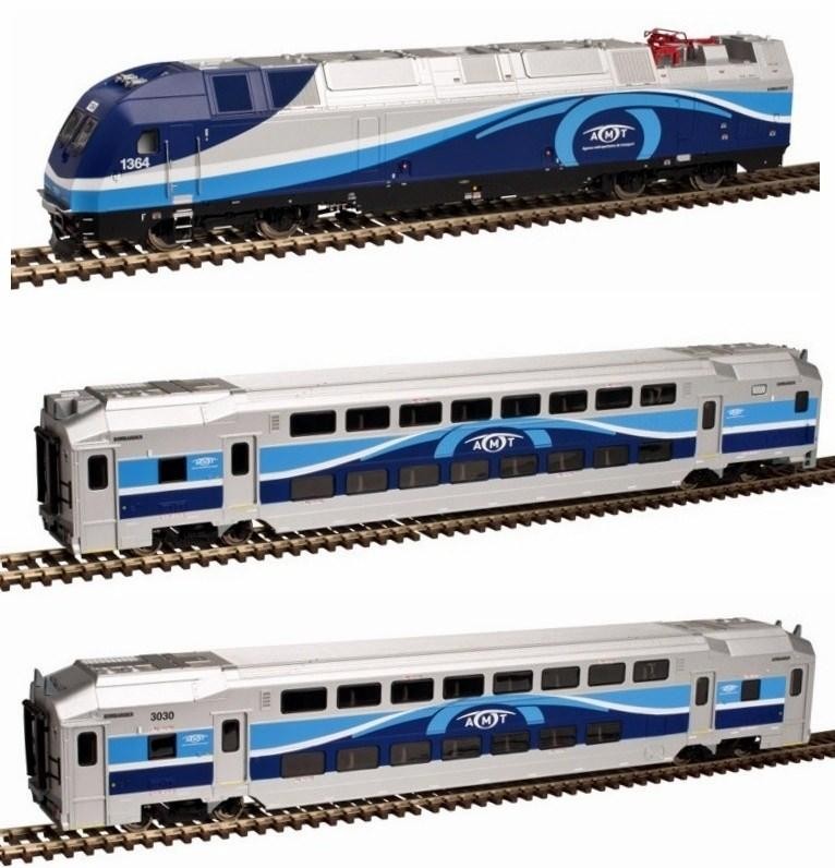Atlas 80000001 HO AMT Modern Commuter Train Set (DCC Ready) MT/Box eBay