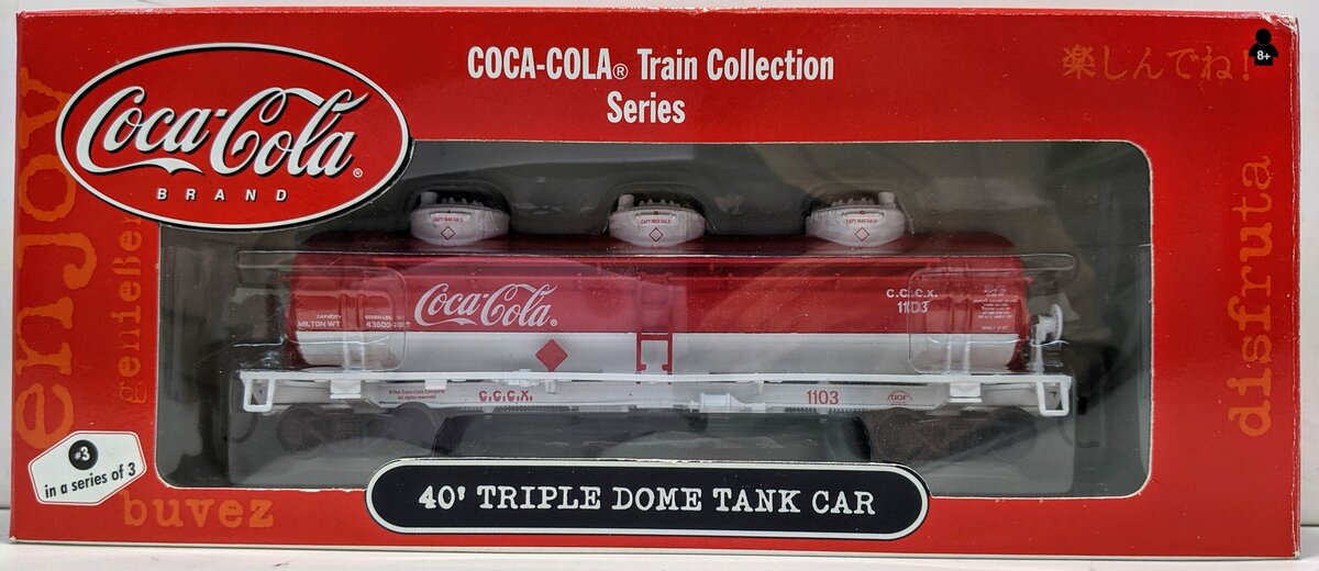 Athearn 8352 HO Scale Coca Cola Train Collection Series 40' Triple Dome Tank Car 797534083523 eBay