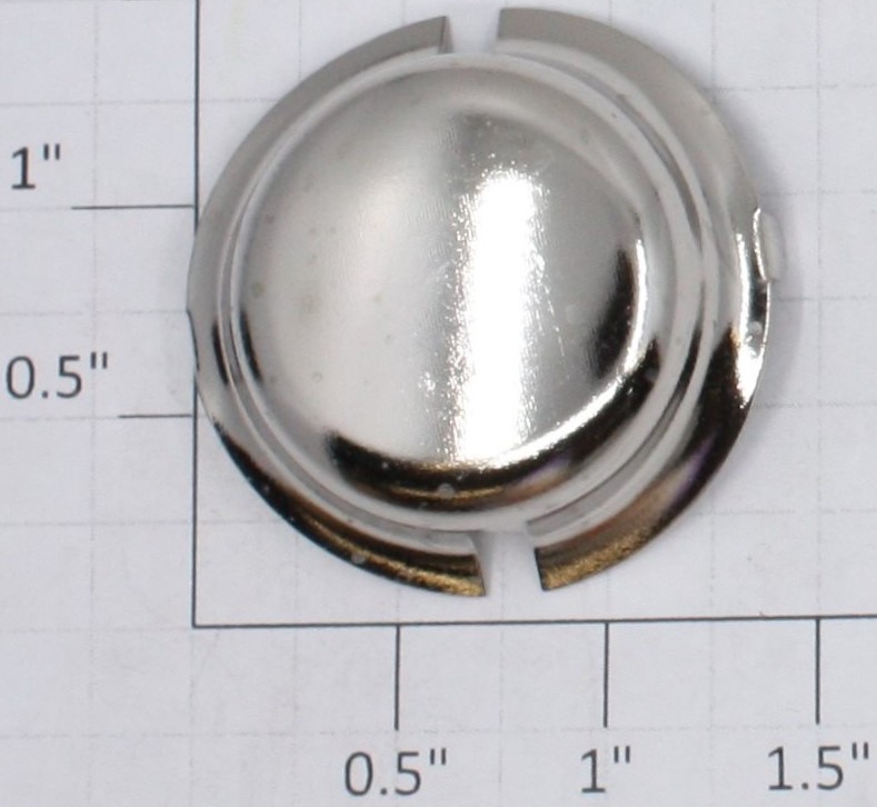 Lionel 400E-24 400E Nickel Steel Round Metal Steam Dome (Repro-Nickel)