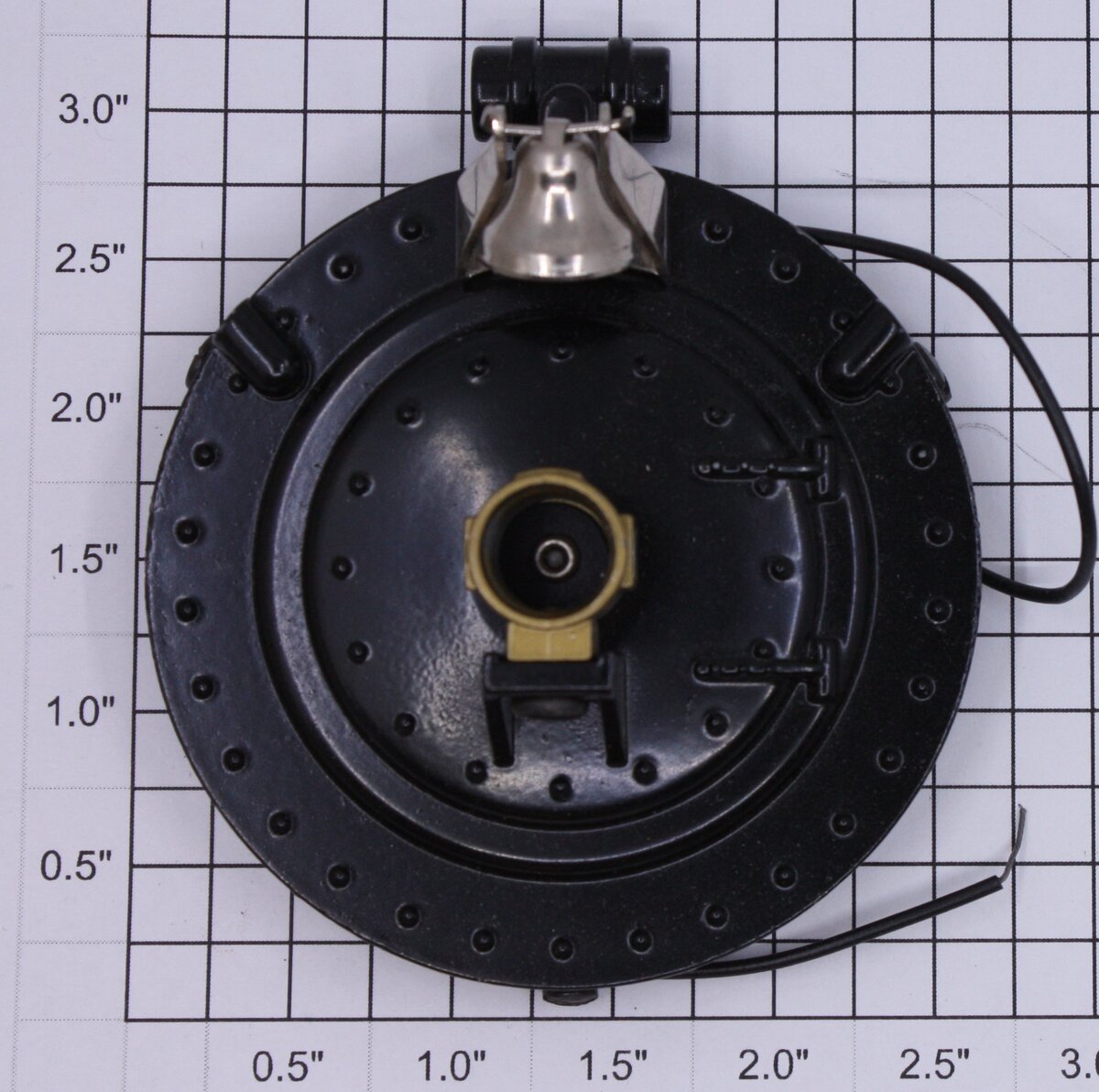 Lionel 390-65 Black Boiler Front with Bell and Headlight (Repro-Black)