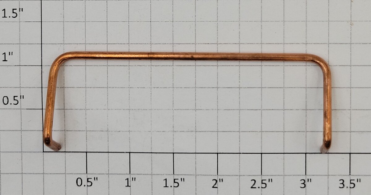 Lionel 400E-35 Copper Pilot Frame Handrail