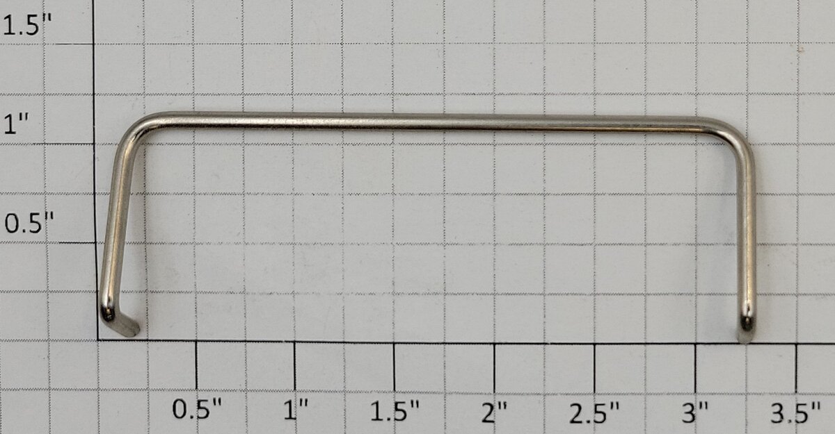 Lionel 400E-35 Nickel Pilot Frame Handrail (New)