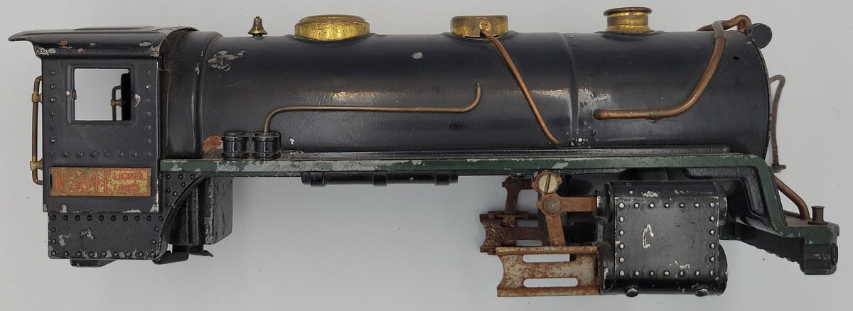 Lionel 384-1 Black Locomotive Boiler, Cab, with Diecast Frame and Trim #384 (Original)