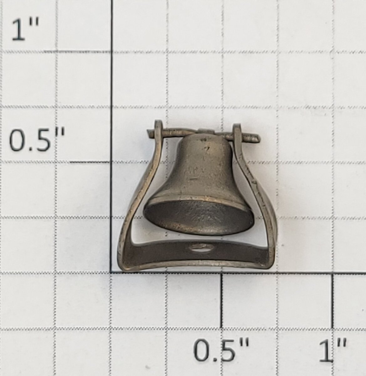 Lionel 390-66 Standard Gauge Ornamental Nickel Bell and Bracket-Complete (Original-Nickel)
