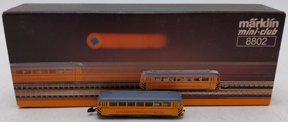 Marklin 8802 Z DB Schienenreinigungswagen Track Cleaning Railbus
