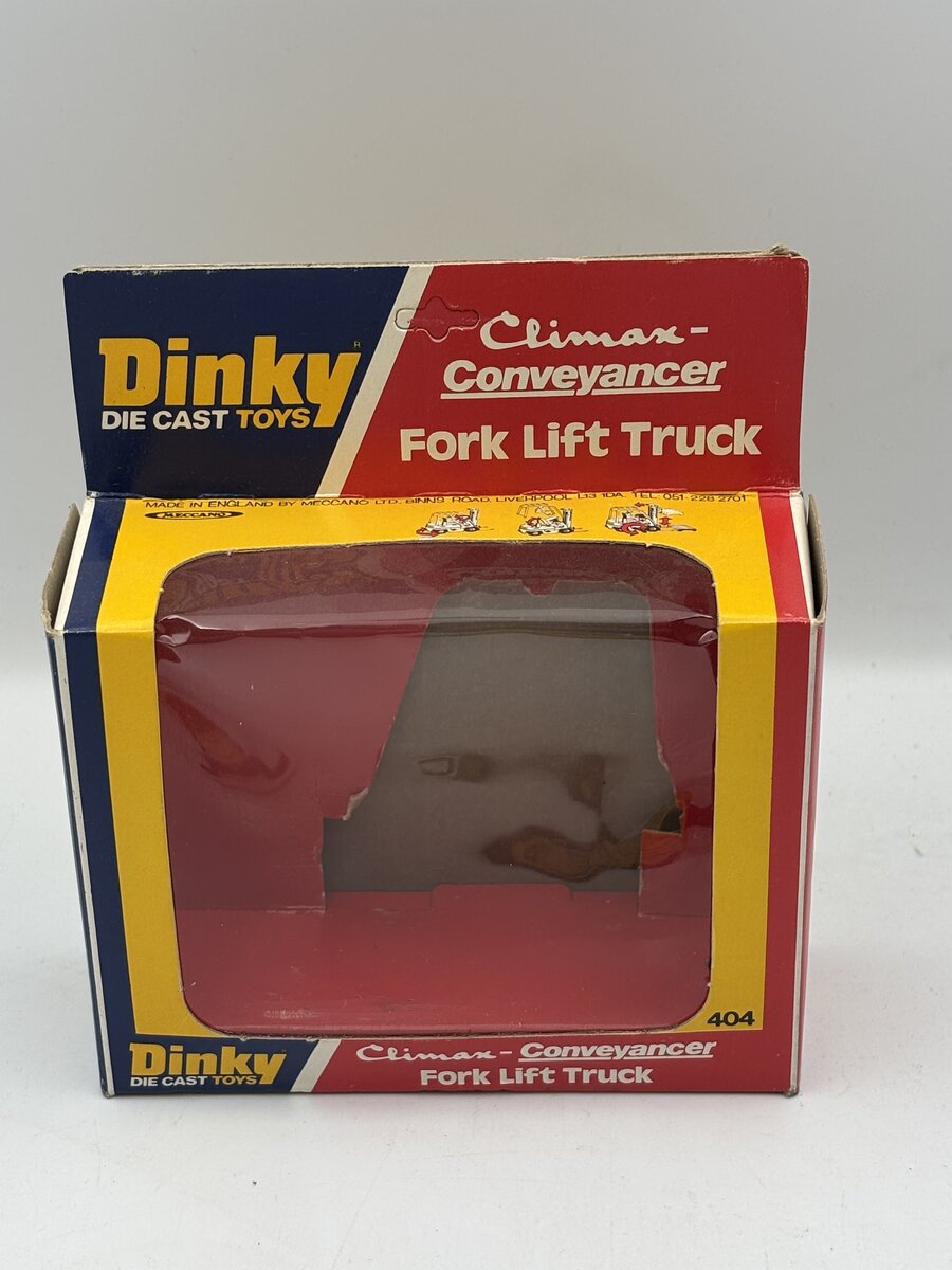 dinky toys　conveyancer fork lift truck Vintage Dinky Toys #404 Yellow Conveyancer Fork Lift Truck Meccano