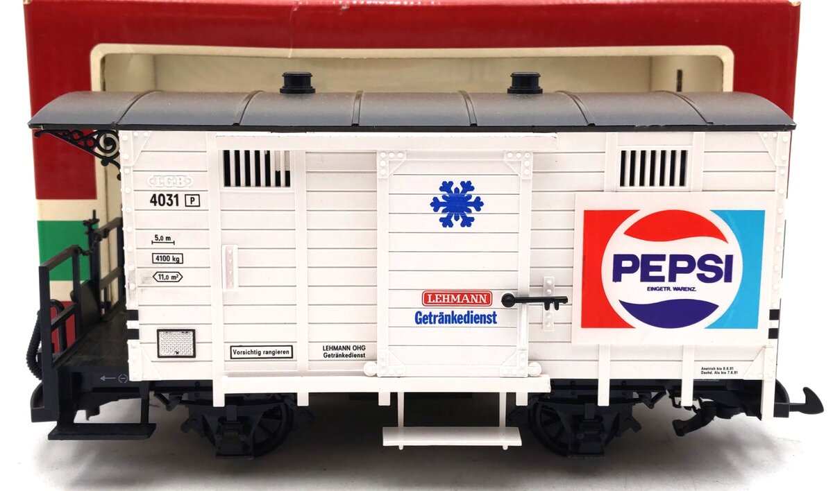 LGB 4031 G Scale Pepsi Cola Boxcar LN/Box | eBay