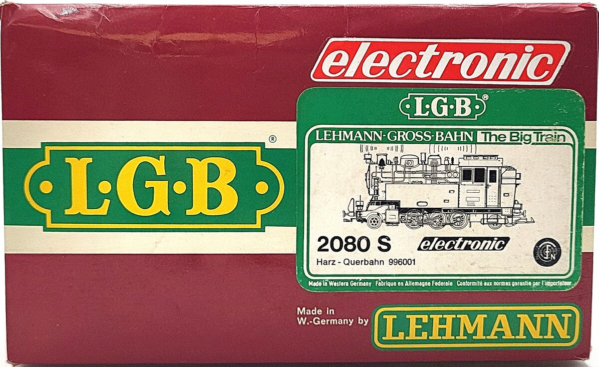 LGB 2080S G Scale 2-6-2 Powered Tank Steam Locomotive w/Sound #99