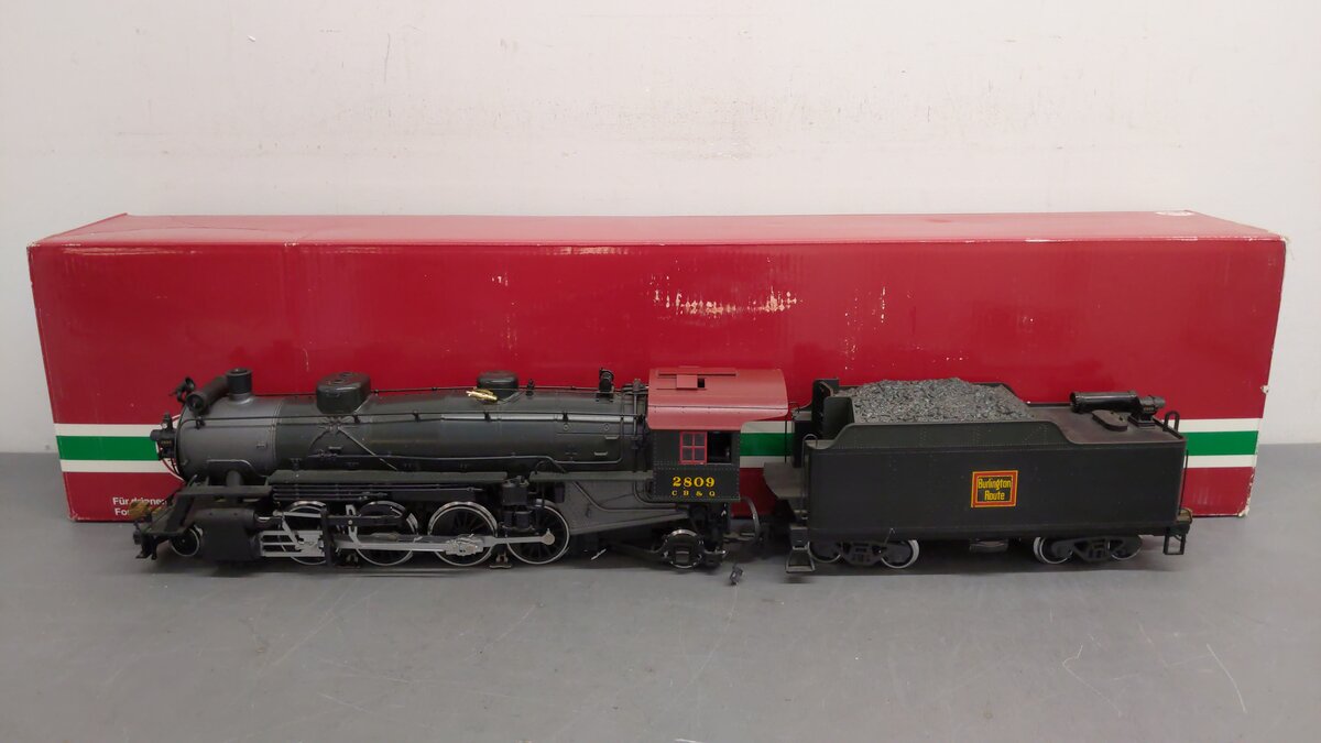 LGB 21872 G Scale PRR 2-8-2 Mikado Steam Locomotive & Tender #2809