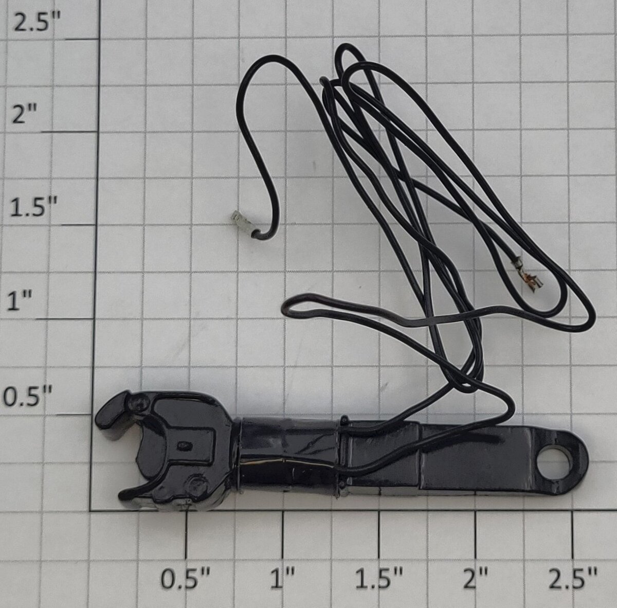 Lionel 18045-550 Black Diecast 2.44" Coil Coupler Assembly with Leads (New)