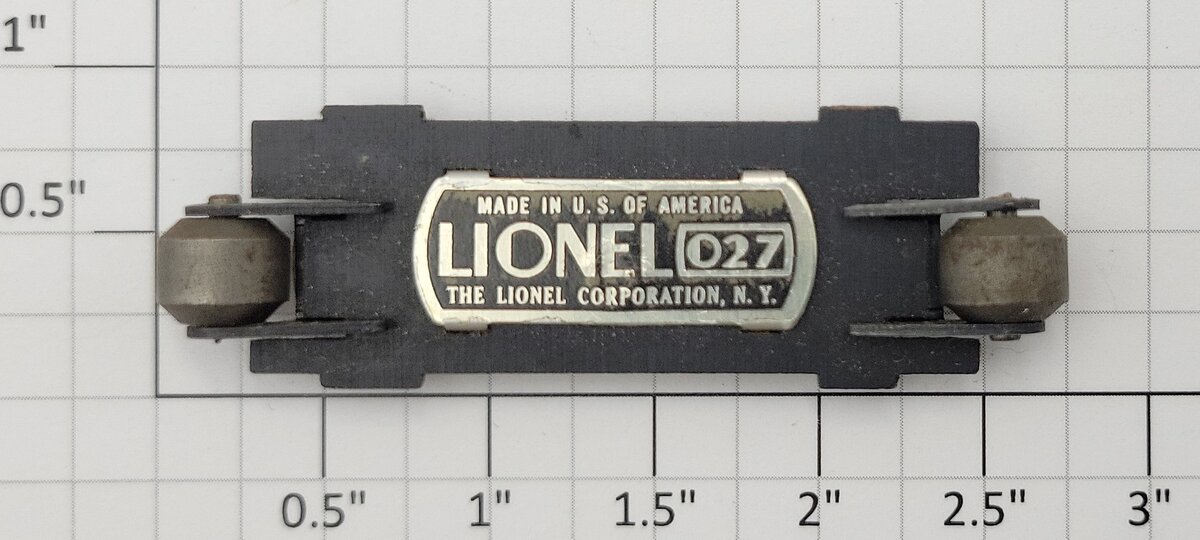 Lionel 2034-126 O27 Gauge Collector Assembly with Rollers without Wire (Original-No Wire)