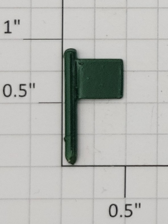 Lionel 390-76 Green Flag with .09" Thin Post (Reproduction)