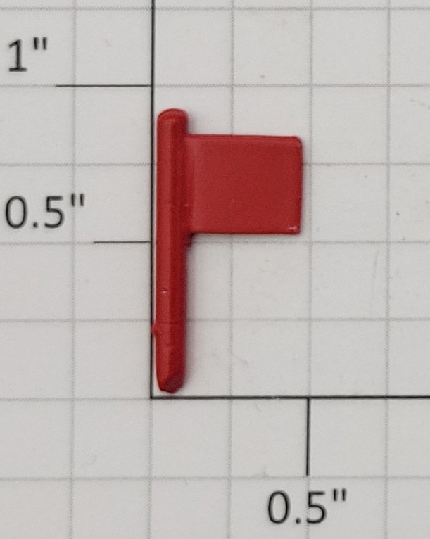 Lionel 390-76 Red Flag (Repro-Red)