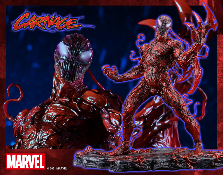 KOTOBUKIYA - ARTFX+ カーネイジ リニューアルエディション MARVEL UNIVERSE(マーベルユニバース) 1/10 完成品 フィギュア(MK365) コトブキヤ Kotobukiya MK365 1:10 Marvel Universe: Carnage Renewal Edition