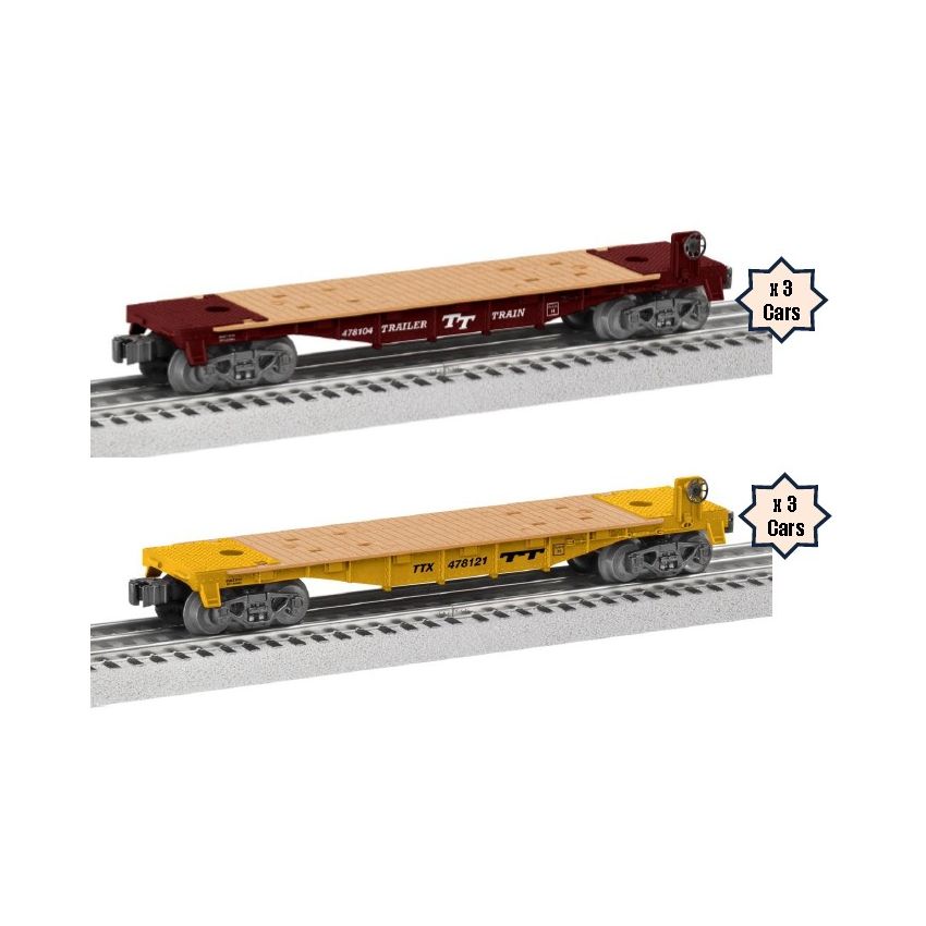 Lionel 684454 O Trailer Train Flat Car Set (6) NIB 23922844545 eBay