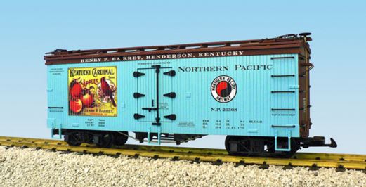 USA Trains 16360 G Northern Pacific Kentucky Cardinal Apples Wood Ice Reefer Car - Bild 2 von 2