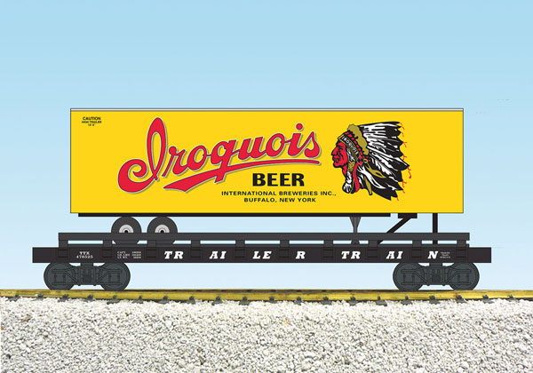 USA Trains R17048 G Iroquis cerveza Piggy Back Plana Coche, Amarillo/trasera ahorra hasta un 50% USA Trains R17048 G Iroquis cerveza cerveza cerveza Piggy Back Plana Coche, Amarillo/trasera garantizado