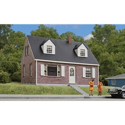 3774 Walthers Cornerstone Brick Cape Cod House HO Scale