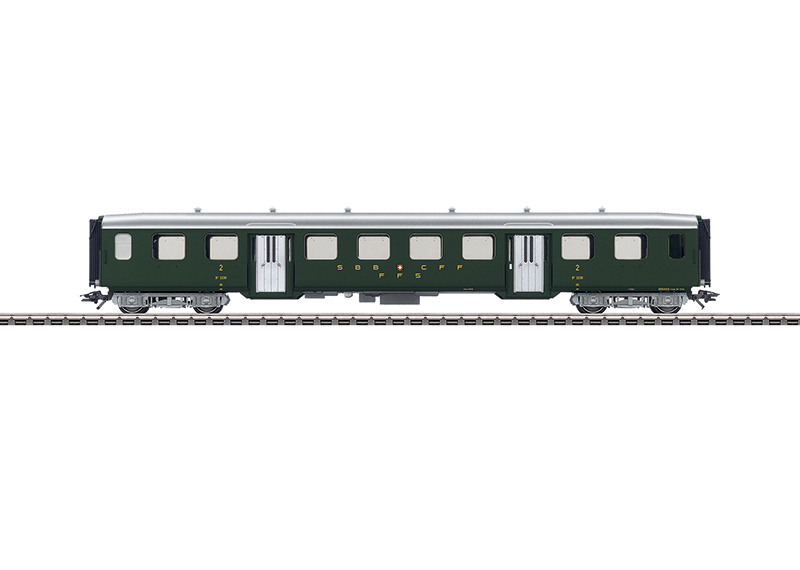 Marklin 43362 HO Swiss Federal Railways Lightweight Stl 2nd Class