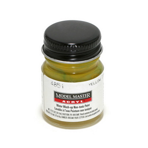 Testors 4851 Yellow Zinc Chromate Model Master Acrylic Paint 1/2 oz